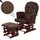 MCW Relaxsessel MCW-C76 Cord 320 g/m2 80 x 100 x 80 cm Braun mit Hocker