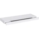 Woltu Wandregal mit Schubladen aus MDF-Platte, weiß 80 x 5 cm RG9345ws