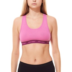GIN TONIC Damen Sport-BH mit Ringerrücken Bustier 212061938 Pink - S