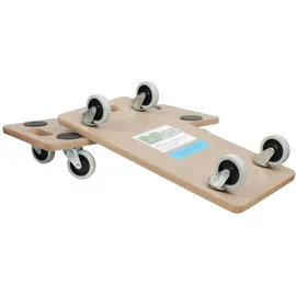 Baumarktplus 2er Set Transportroller SOFT WHEEL indoor MDF Platte 200 kg