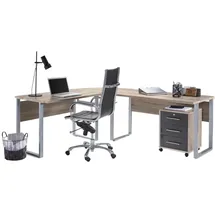 BMG-Möbel Büro Office Edition Set 0 Sonoma/ Eiche/Anthrazit, 2-tlg