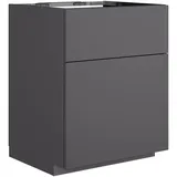 neoro n50 Unterschrank B: 60 cm mit 2 Auszügen B: 60 H: 76 BN0441GR