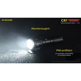 Nitecore CR7 LED Taschenlampe akkubetrieben 2500lm 158g