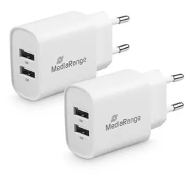 MediaRange MRMA114, 12W, 2x USB-A weiß