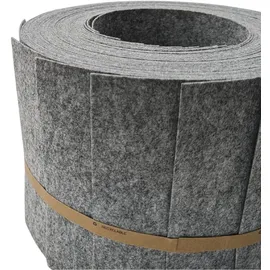 zaunzu® Sichtschutzstreifen 10 x 255 cm Hellgrau Vlies 2 St.