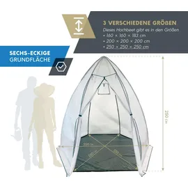 Westmann Überwinterungszelt & Foliengewächshaus Avocado 250x250x250 cm | Weiß