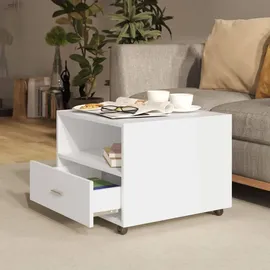 furnicato Couchtisch Weiß Holzwerkstoff 55 x 55 x 40 cm