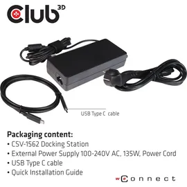 Club 3D CLUB3D CSV-1562 USB-C Passend Fuer Marke (Notebook Dockingstations): Univ