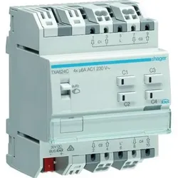 Jalousieausgang KNX REG 4f Handbedien Bussystem KNX Vor Ort-/Handbedienung