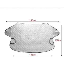 luxuskollektion Frontscheibenabdeckung magnetisch 190 x 100 cm 2 St.