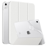 MoKo Hülle für iPad (A16) 11. Generation 11 Zoll 2025/10. Gen 10,9 Zoll 2022,iPad Hülle TPU Transluzent Matt Rückseite Cover mit Auto Schlaf/Aufwach Tablet Hüllen Schutzhülle mit Ständer,Weiß