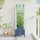 vidaXL Gartenplanter mit Gewächshausabdeckung und Rädern Blaugrau 1 St.