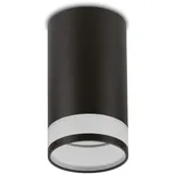Maclean Brackets Deckenleuchte 1 GU10 rund Aluminium schwarz