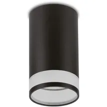 Maclean Brackets Deckenleuchte 1 GU10 rund Aluminium schwarz