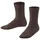 Unisex Kinder Socken K So nachhaltige Baumwolle einfarbig 1 Paar Braun Dark Brown 5230 23-26 23-26