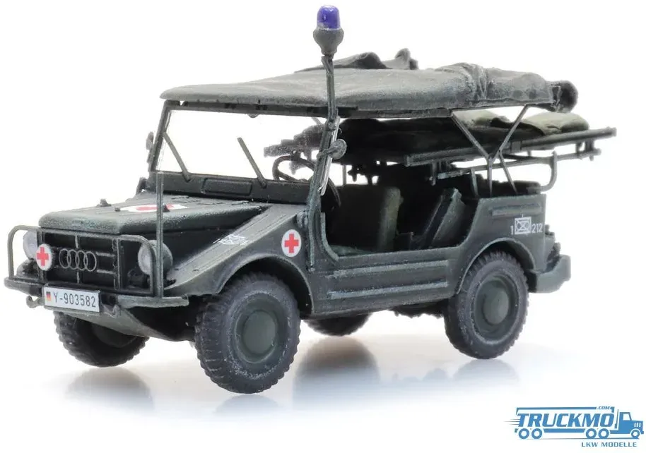 Artitec Fertigmodell Bundeswehr DKW Munga F91/4 Oliv Sanität 6870446