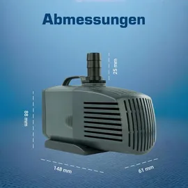 KERRY Teichpumpe 2.000 l/h