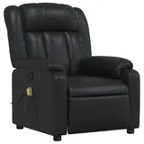 vidaXL Massagesessel 92 x 98 x 0 cm Schwarz Kunstleder mit Fernbedienung
