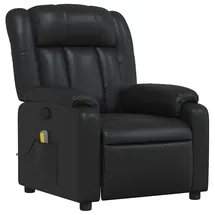 vidaXL Massagesessel 92 x 98 x 0 cm Schwarz Kunstleder mit Fernbedienung