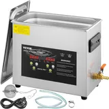 VEVOR 6L Ultraschall Reinigungsgerät Ultraschallreiniger (200 W Heizung, 180 W Ultraschall) digitaler Labor-Ultraschall-Teilereiniger mit Heizungstimer für die Reinigung von Schmuck, Brillen