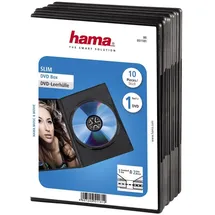 Hama 51181 DVD-Leerhülle Slim 10 schwarz