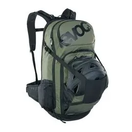 Evoc FR Tour E-Ride 30 E-Bike-Rucksack mit Rückenprotektor, Dunkeloliv/Schwarz