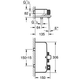 Grohe Grohtherm Smartcontrol 1⁄2 Wandmontage, phantom black