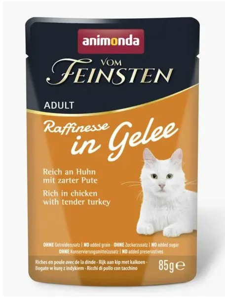 ANIMONDA Vom Feinsten Raffinesse Huhn mit Truthahn in Gelee 85g