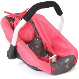 Bayer Chic 2000 Puppenautositz für Puppen bis 50 cm Butterfly Koralle 708-47