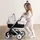 Smoby Maxi-Cosi Puppenwagen 3-in-1 Herzen Beige