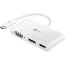 goobay USB-C Multiport-Adapter VGA+DP+HDMI