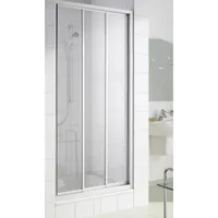 Kermi Ibiza 2000 Schiebetür verschiedene Größen 120 x 185 cm Weiß Echtglas I2ST3120182AK