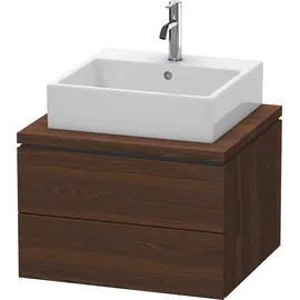 Duravit L-Cube 62x54,7cm, Nussb geb., f Kons, 2 Schub.