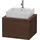 Duravit L-Cube 62x54,7cm, Nussb geb., f Kons, 2 Schub.