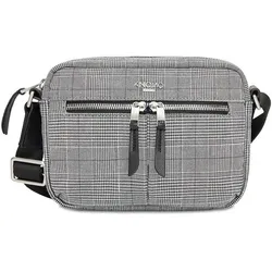 Knomo Mayfair Avery Umhängetasche RFID 21 cm grey check