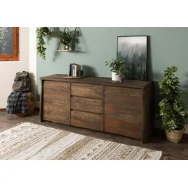 Massivmoebel24 Sideboard Mango 185x48x80 braun geölt PURE MANGO #215