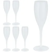 Relaxdays Sektglas 0,1 l 6-tlg.