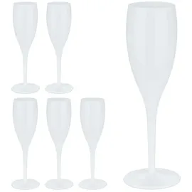 Relaxdays Sektglas 0,1 l 6-tlg.