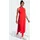 adidas Essentials 3-Streifen Racerback ärmelloses Langes Kleid Pure Ruby / Black S