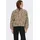 Only Sweatjacke "ONLXENA L/S TEDDY BOX SWT", Damen, Gr. S, humus aop:leo walnut, toasted coconut, Plüsch, Obermaterial: 100% Polyester, gemustert, weit, Sweatjacken Sweatjacke