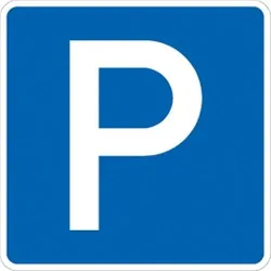Verkehrsschild VZ314, Parken, Alu, RA2, 420x420 mm