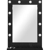 VidaXL Kosmetikspiegel mit Spiegel Schwarze Eiche 70 x 50