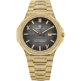 Louis XVI Renaissance Iced Out Edelstahl 40 mm LXVI1602