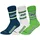 NFL Socken 6er Pack Stretch-NFL 6Pack Crew Socks, bunt|grün 39-42