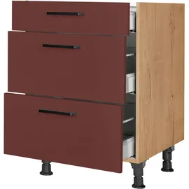 Nobilia Unterschrank Easytouch 60 x 58,3 x 87 cm Rot