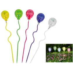 Solarleuchten Luftballons 5er Set, verschiedene Farben