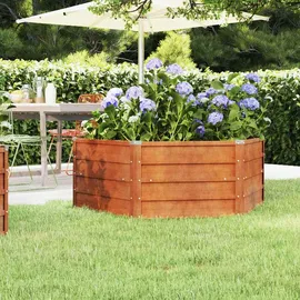 vidaXL Hochbeet Rostig 129 x 129 x 45 cm Cortenstahl