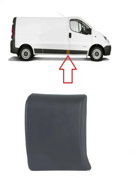 Seitenabdeckung der Verkleidung Renault Traffic, Opel Vivaro rechts, Grau
