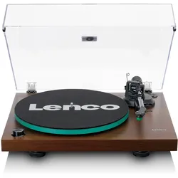 Lenco LBT-225WA - Plattenspieler mit Riemenantrieb, Bluetooth® und Anti-Skating - dunkelbraun