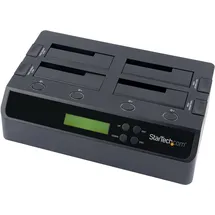 Startech StarTech.com 4-Bay Festplatten Klonstation und Löscher, Selbständiger 1:3 SATA HDD/SSD Kloner/Kopierer, USB 3.0 / eSATA zu SATA Dockingstation, Laufwerk Kopierer und Reinigungs Dock (SATDOCK4U3RE)